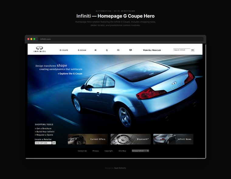Homepage g coupe hero, Infiniti Motors