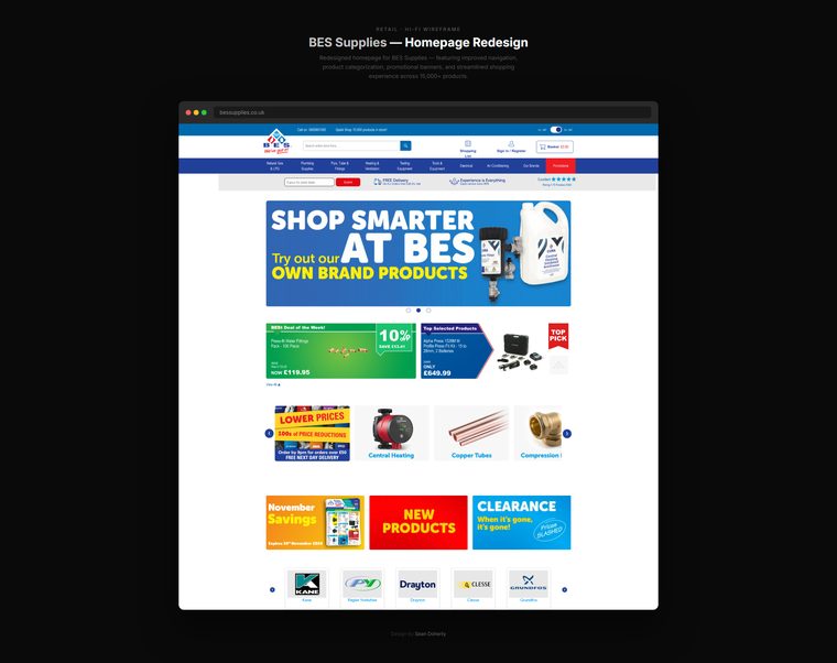 Homepage, BES Supplies