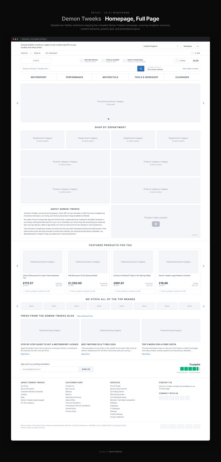 Homepage full page, Demon Tweeks