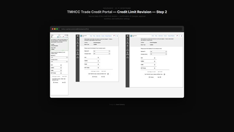 Credit limit revision step2, TMHCC
