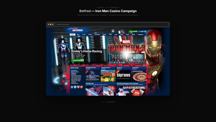 Iron Man casino campaign, Betfred