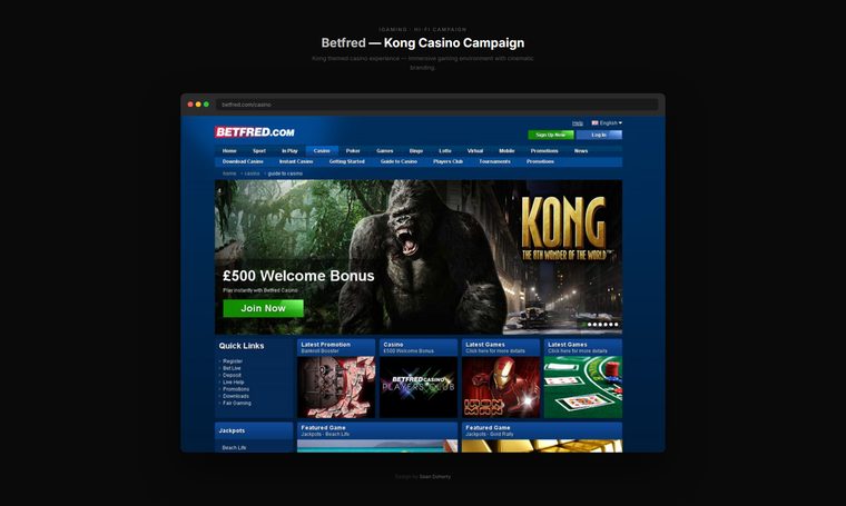 Kong casino campaign, Betfred