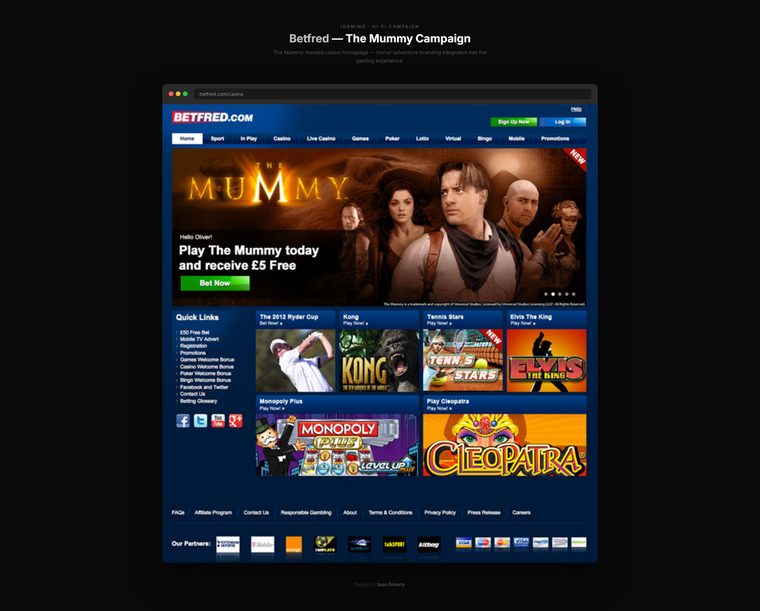 The Mummy campaign, Betfred