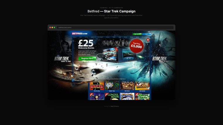 Star Trek campaign, Betfred