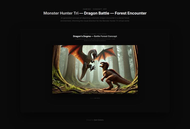 Ai dragon battle forest, Monster Hunter Tri
