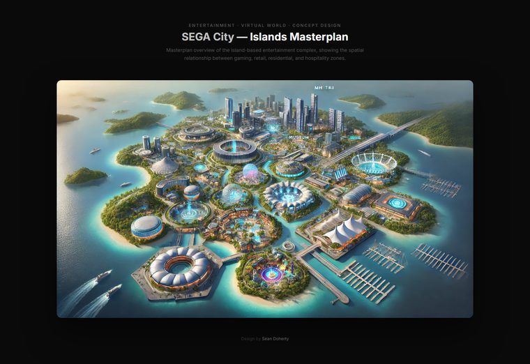 Islands masterplan, SEGA