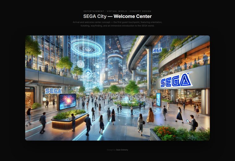 Welcome center, SEGA