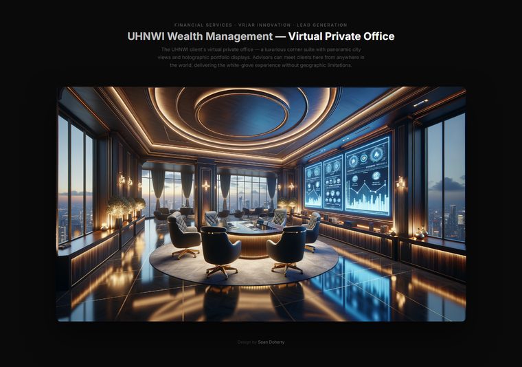 VR private office, Innovation: Financial Services Industry