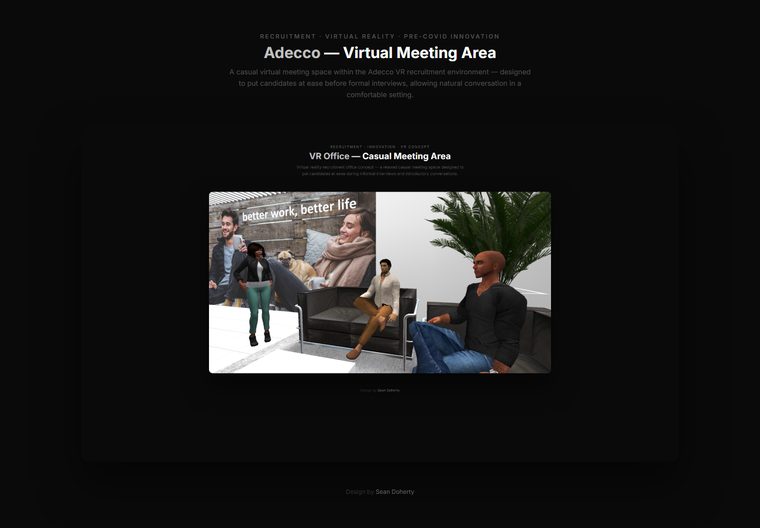 VR meeting room, Adecco