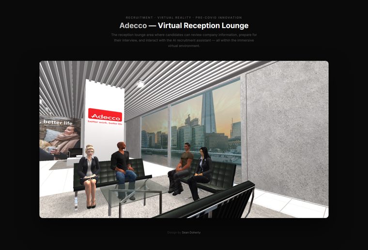 VR reception, Adecco