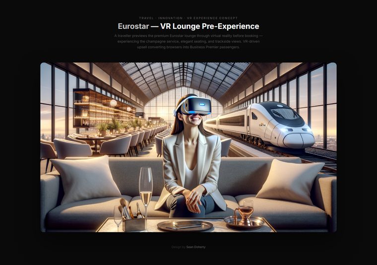 VR lounge experience, Eurostar
