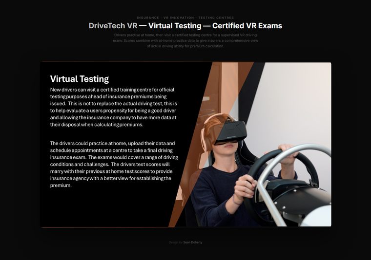 Virtual testing, DriveTech VR