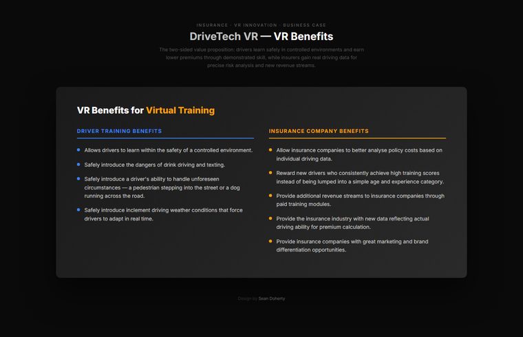 VR benefits, DriveTech VR