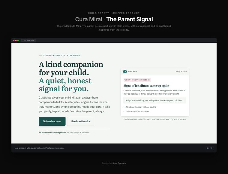 The parent signal, Cura Mirai