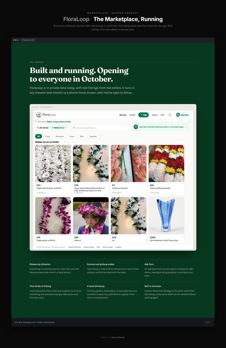 Listings and discovery, FloraLoop