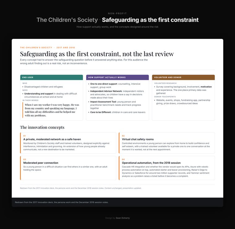 Safeguarding as the first constraint, The Children's Society